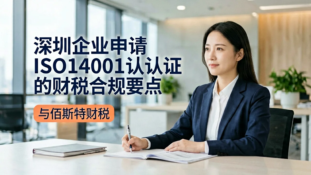 深圳企业申请ISO14001认证的财税合规要点